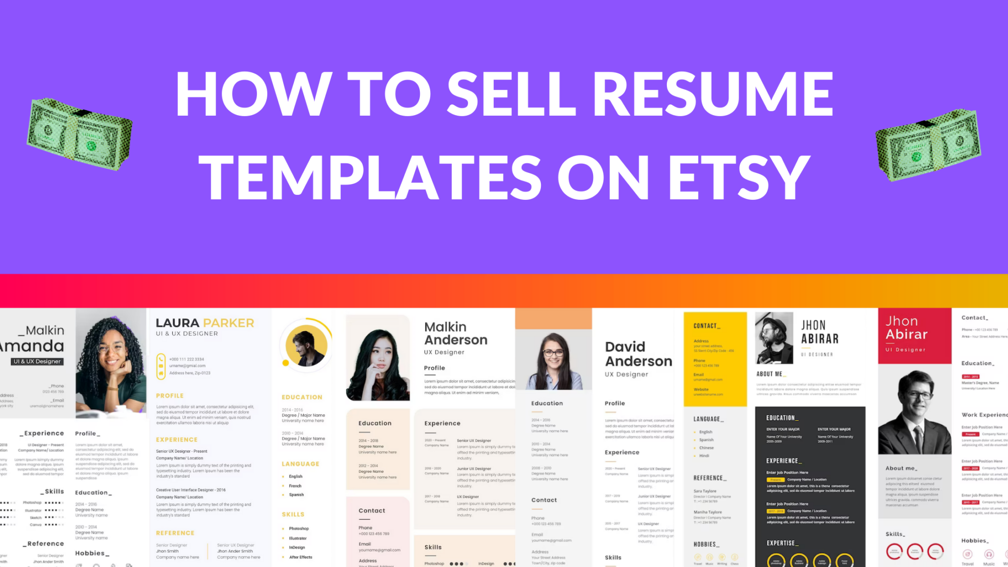  How To Sell Resume Templates On Etsy Thrive On Etsy