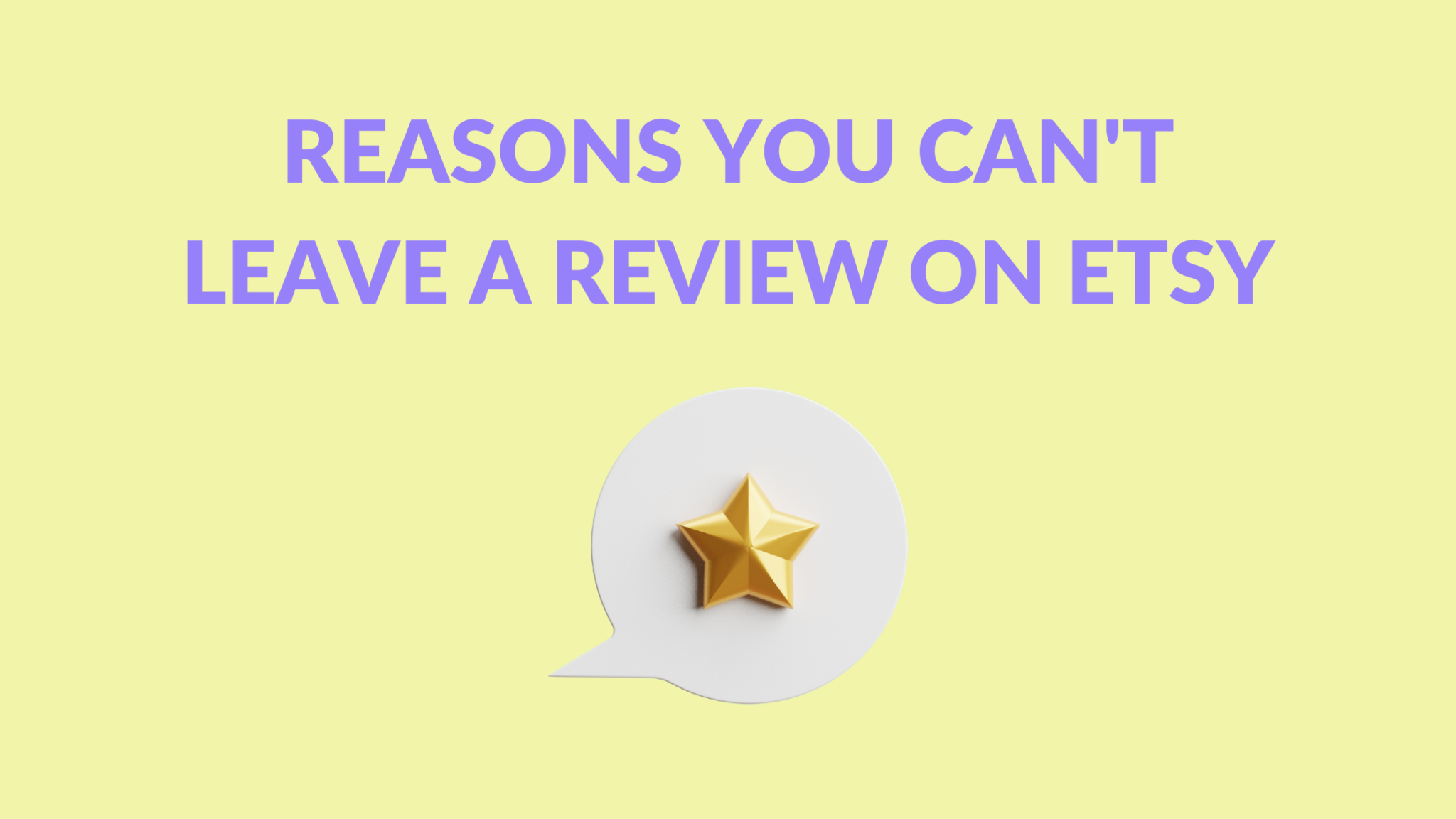 Reasons You Can’t Leave a Review on Etsy Thrive on Etsy