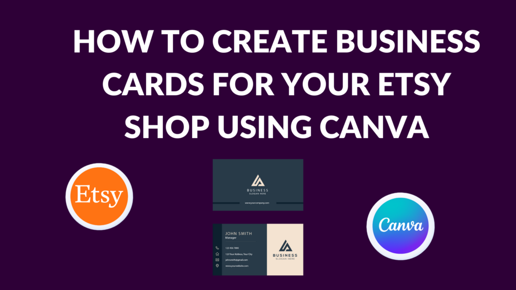How To Create Business Cards For Your Etsy Shop Using Canva Thrive on Etsy