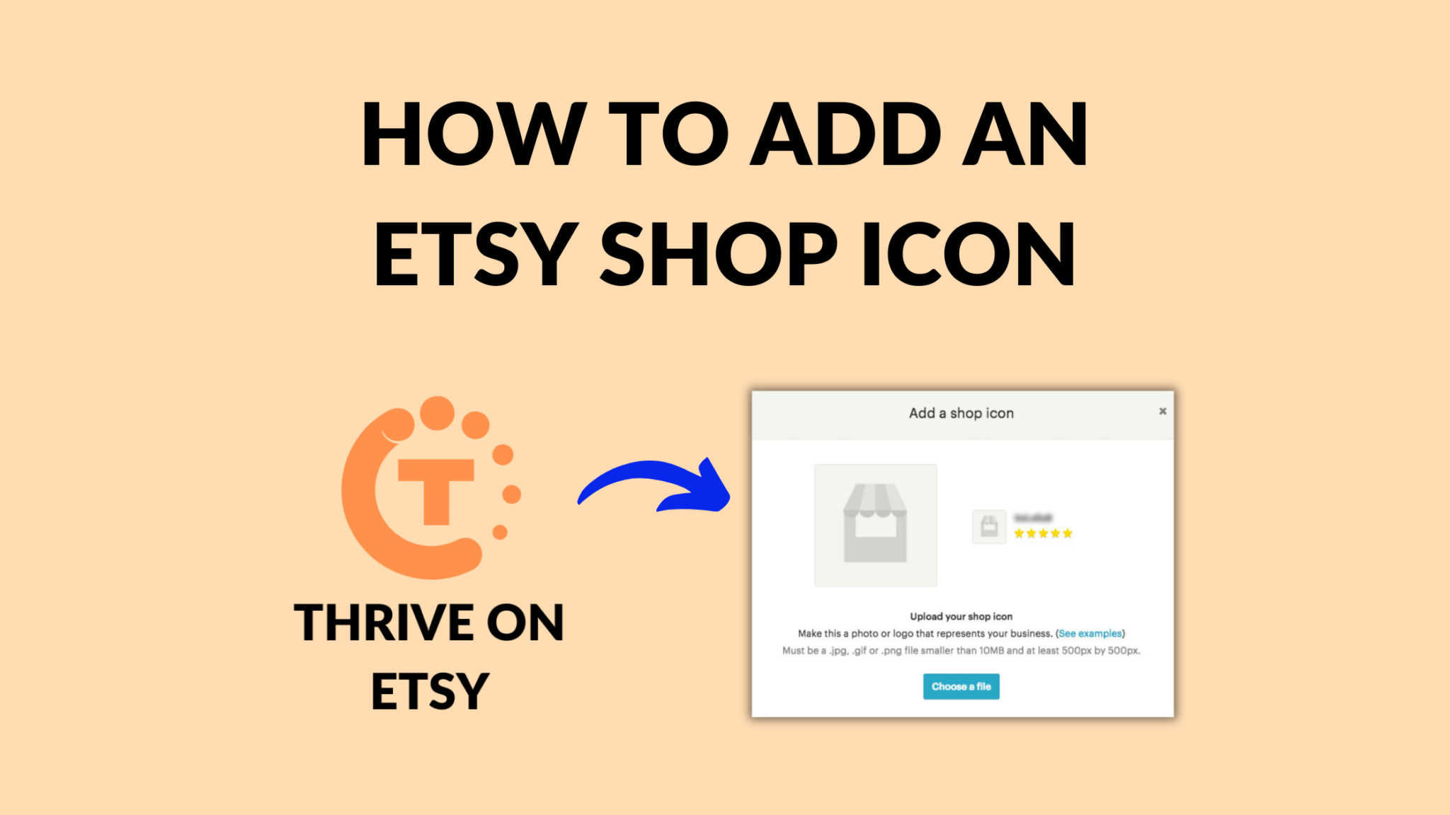 How to Add an Etsy Shop Icon Thrive on Etsy